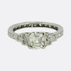 Art Deco Style 0.73 Carat Asscher Cut Diamond Engagement Ring Size K (50)