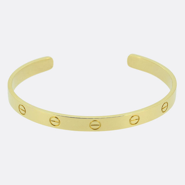 Cartier LOVE Cuff Bangle Size 19
