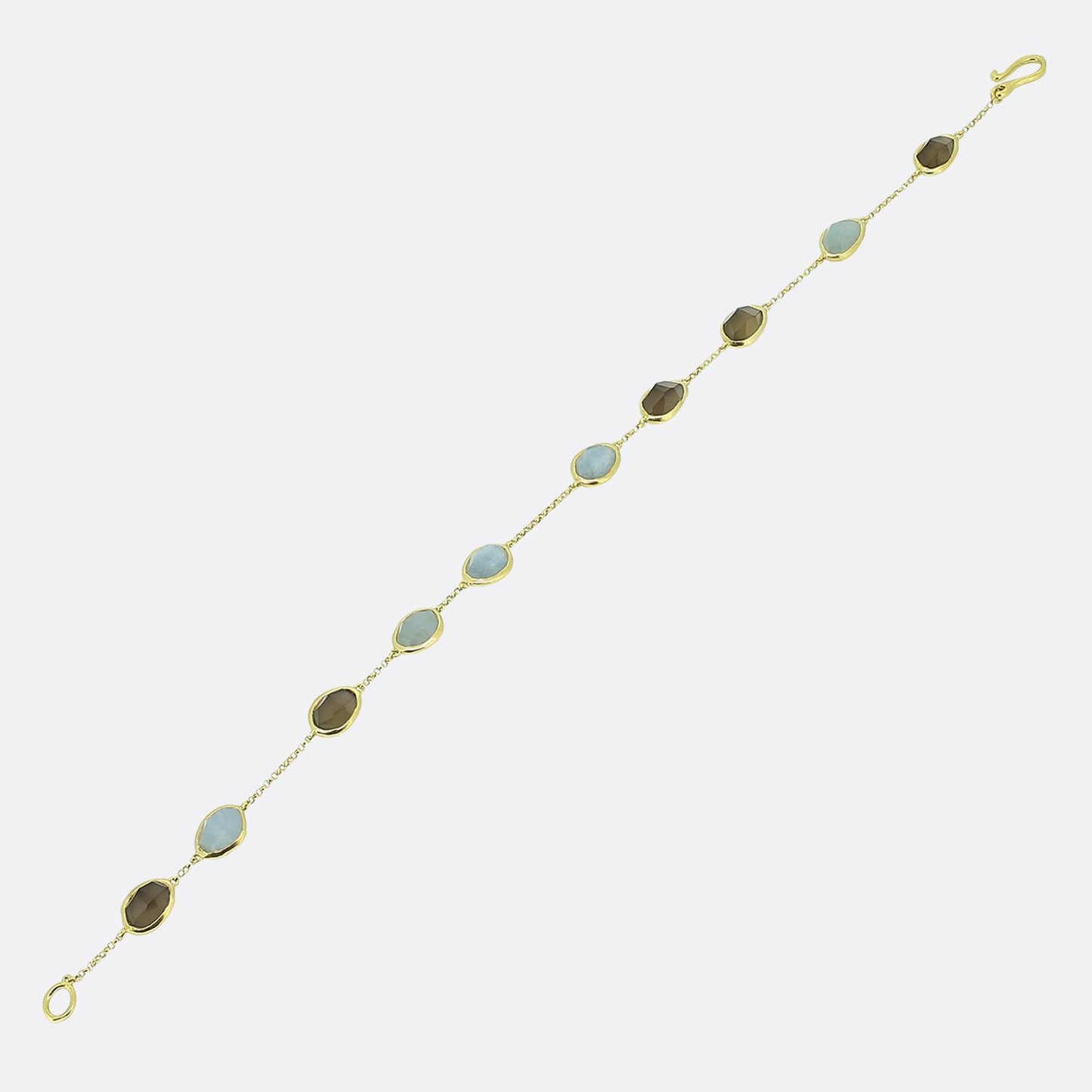 Annoushka Aquamarine and Quartz Bracelet
