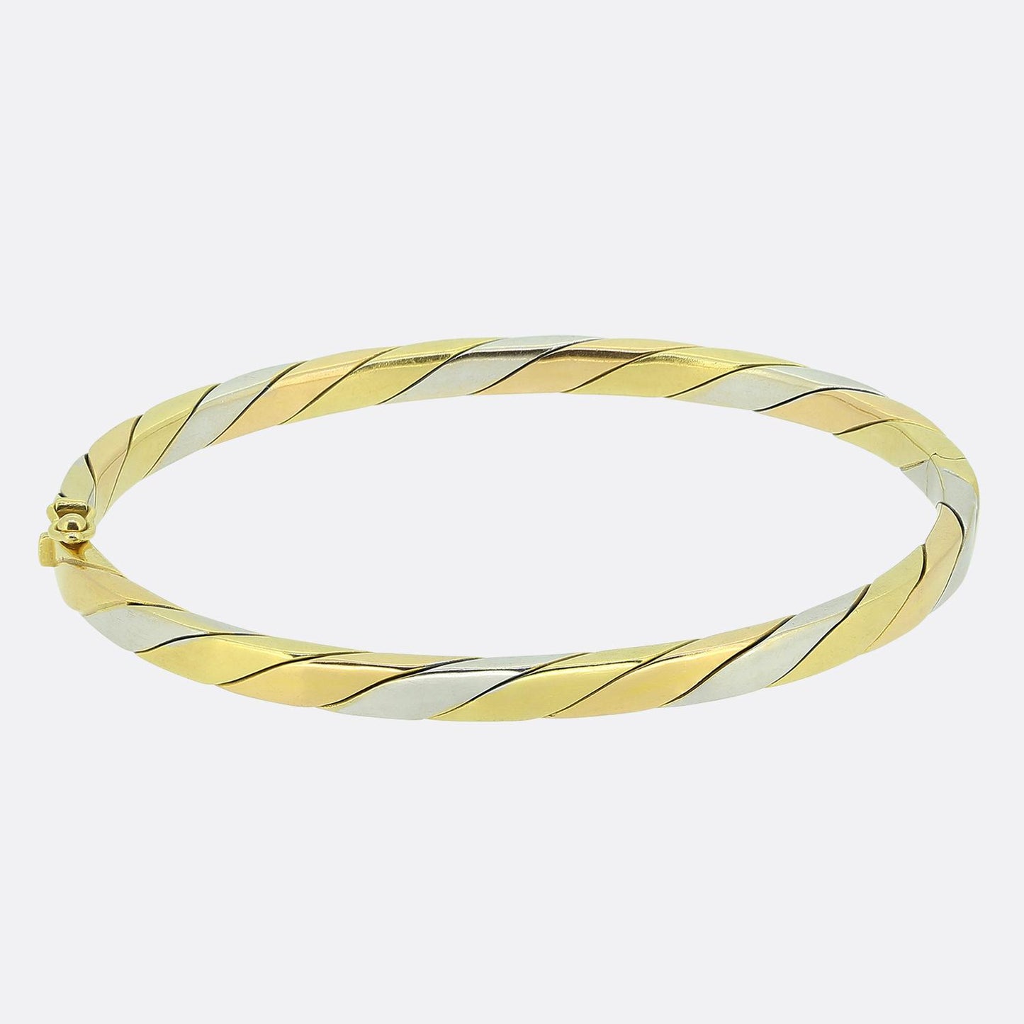 Vintage Three-Tone Gold Bangle