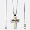 Mappin & Webb Citrine and Diamond Cross Pendant Necklace