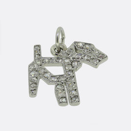 Cartier Art Deco Diamond Dog Charm