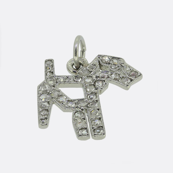 Cartier Art Deco Diamond Dog Charm
