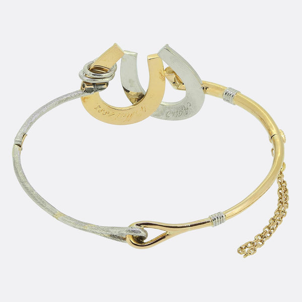 Late Victorian Double Horseshoe Bangle