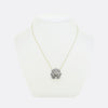 Victorian Diamond Cluster Pendant Necklace