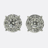 0.80 Carat Diamond Cluster Earrings