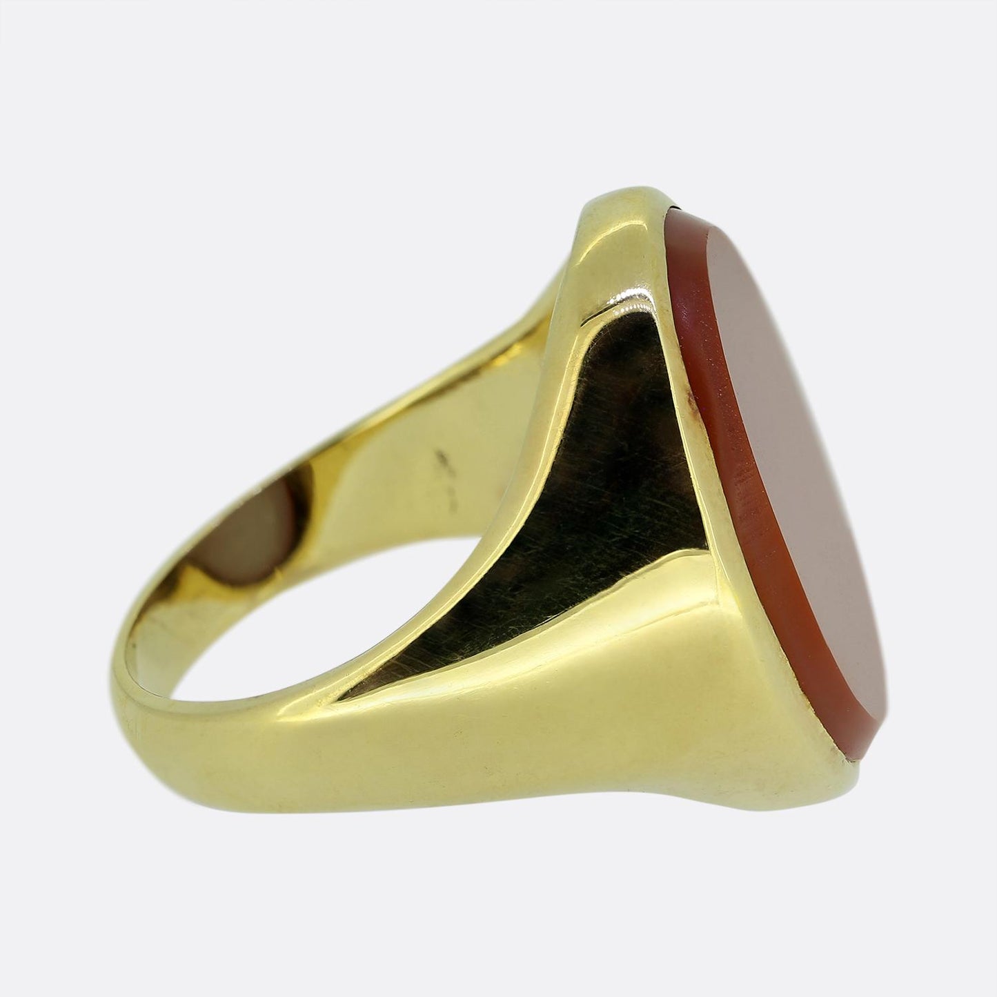 Vintage Oval Carnelian Signet Ring