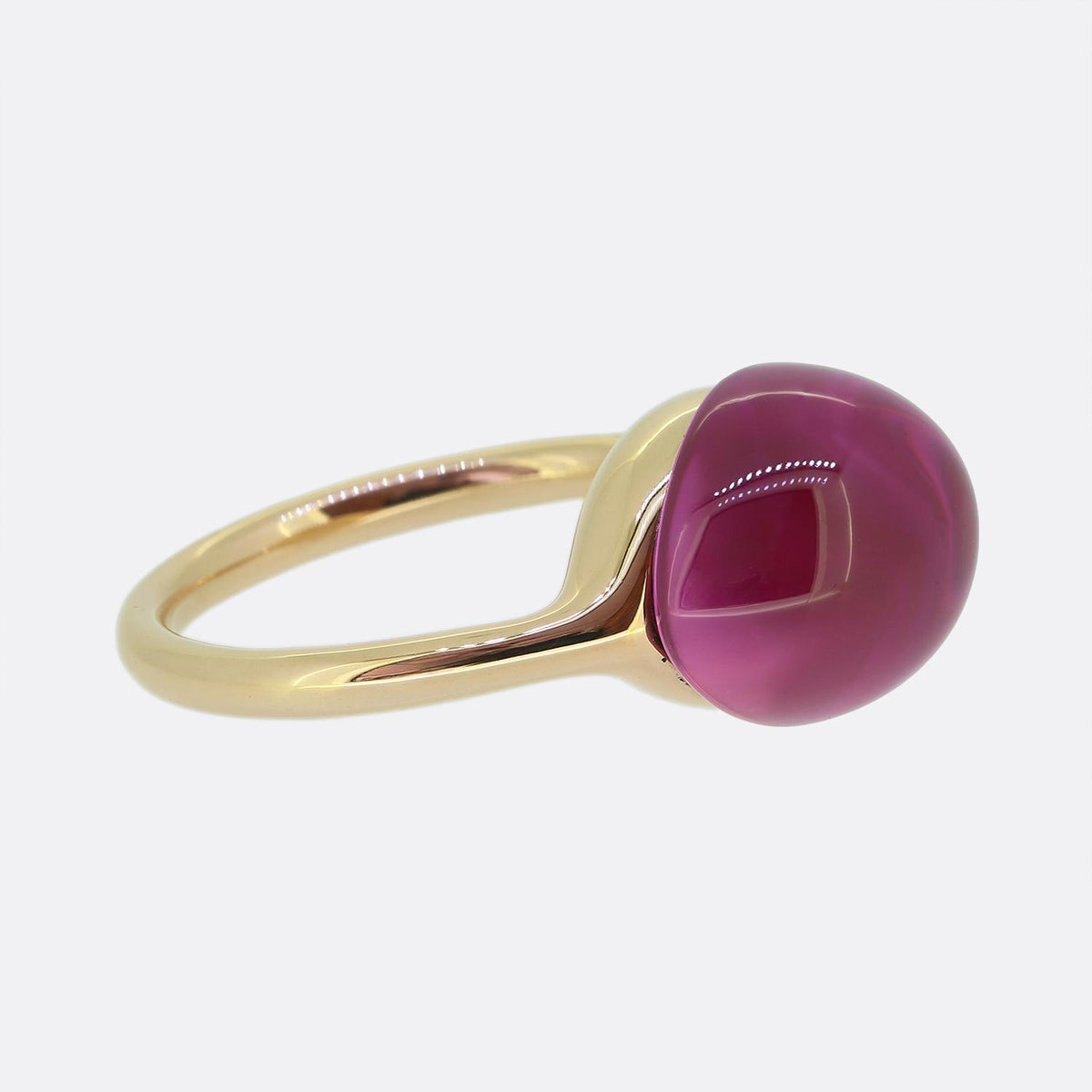 Pomellato Rouge Passion Cabochon Pink Ring