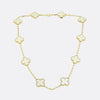 Van Cleef & Arpels Vintage Alhambra 10 Motif Mother of Pearl Necklace