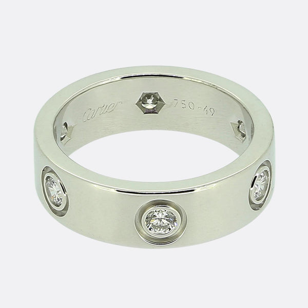 Cartier Six Diamond LOVE Ring Size J (49)