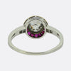 Art Deco Ruby and Diamond Target Ring