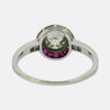 Art Deco Ruby and Diamond Target Ring