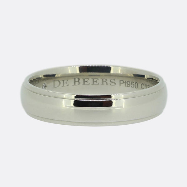 De Beers Wedding Band Ring