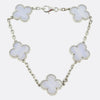 Van Cleef & Arpels Vintage Alhambra Five Motif Chalcedony Bracelet