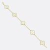 Van Cleef & Arpels Vintage Alhambra Five Motif Mother of Pearl Bracelet