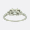 Art Deco 0.95 Carat Princess and Baguette Cut Diamond Ring
