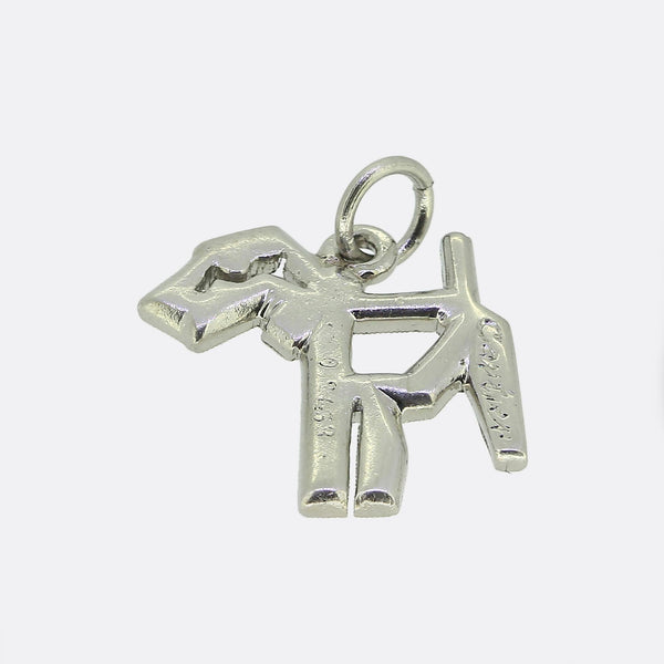Cartier Art Deco Diamond Dog Charm