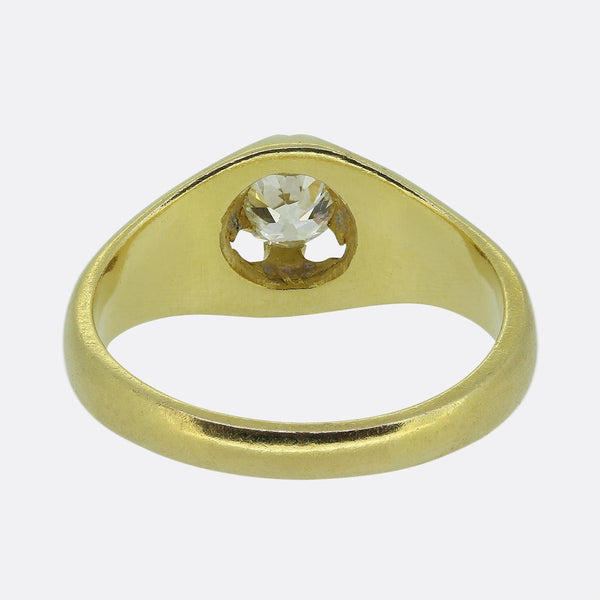 Vintage Old Cut Diamond Gypsy Ring