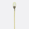 Antique Natural Pearl and Diamond Stick Pin