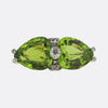 Antique Peridot and Diamond Brooch