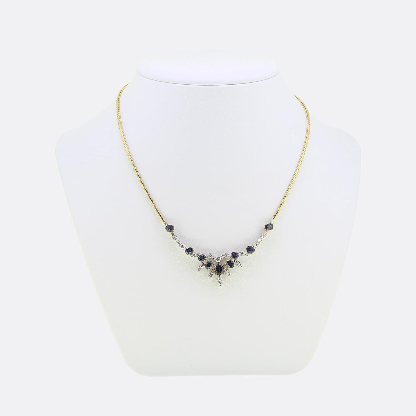Mappin & Webb Sapphire and Diamond Necklace