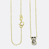 Antique Old Cut Diamond Drop Necklace
