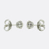 Antique 1.70 Carat Old Cut Diamond Stud Earrings