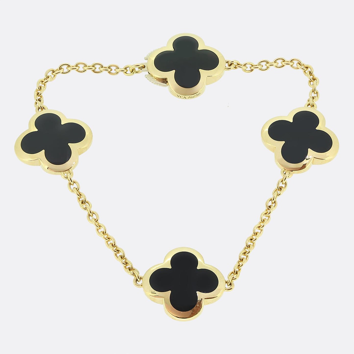 Van Cleef & Arpels Pure Alhambra Onyx Bracelet