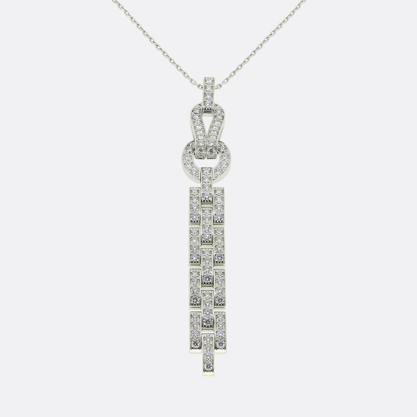 Cartier Diamond Agrafe Necklace