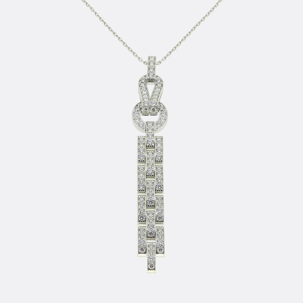 Cartier Diamond Agrafe Necklace