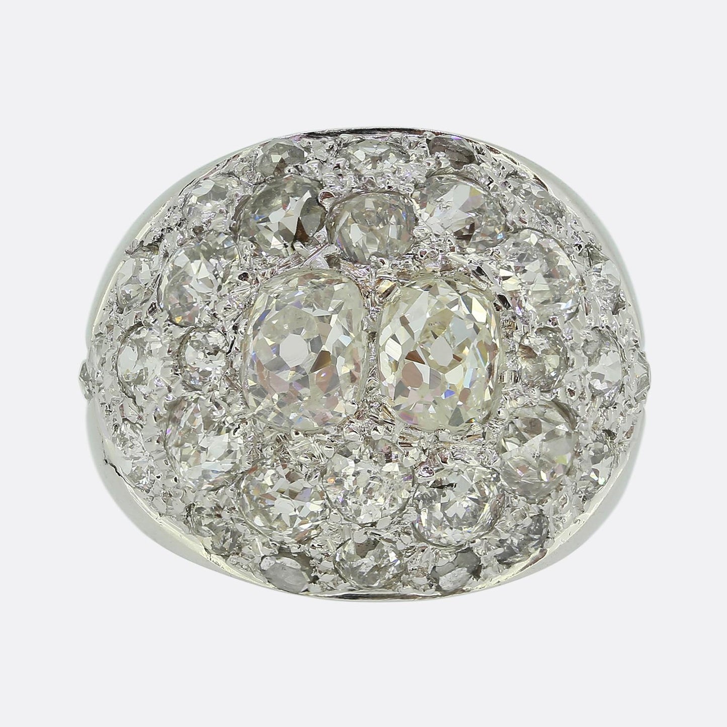 Antique Diamond Bombe Ring
