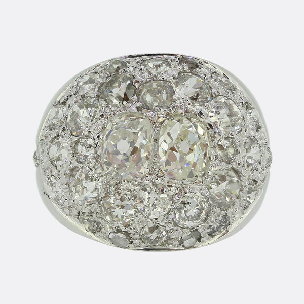 Antique Diamond Bombe Ring