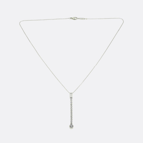 Tiffany & Co. Diamond Drop Jazz Necklace