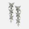 Tiffany & Co. Mixed Diamond Cluster Victoria Drop Earrings