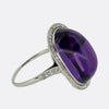 Cartier Art Deco Amethyst and Diamond Cluster Ring