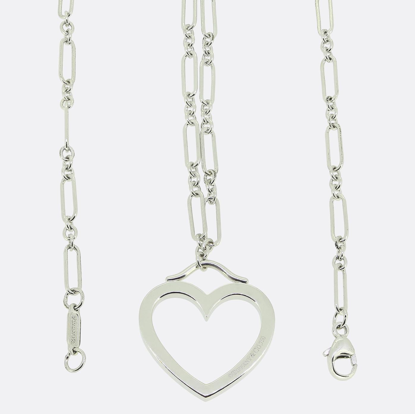 Tiffany & Co. Sentimental Heart Pendant Necklace