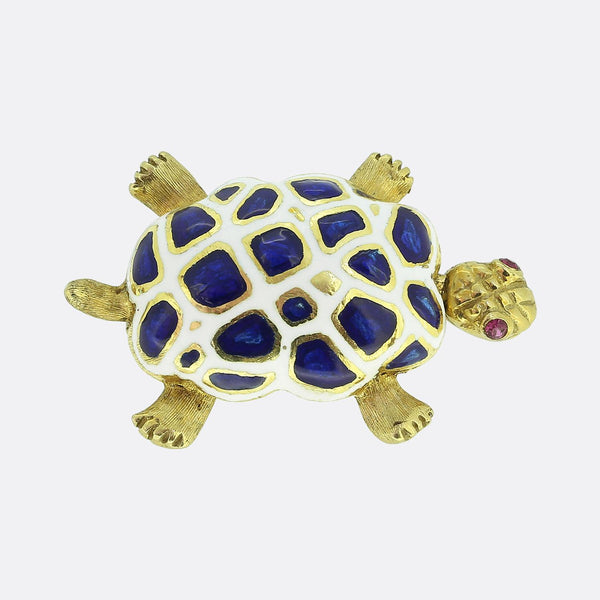 Tiffany & Co. Ruby and Enamel Tortoise Brooch