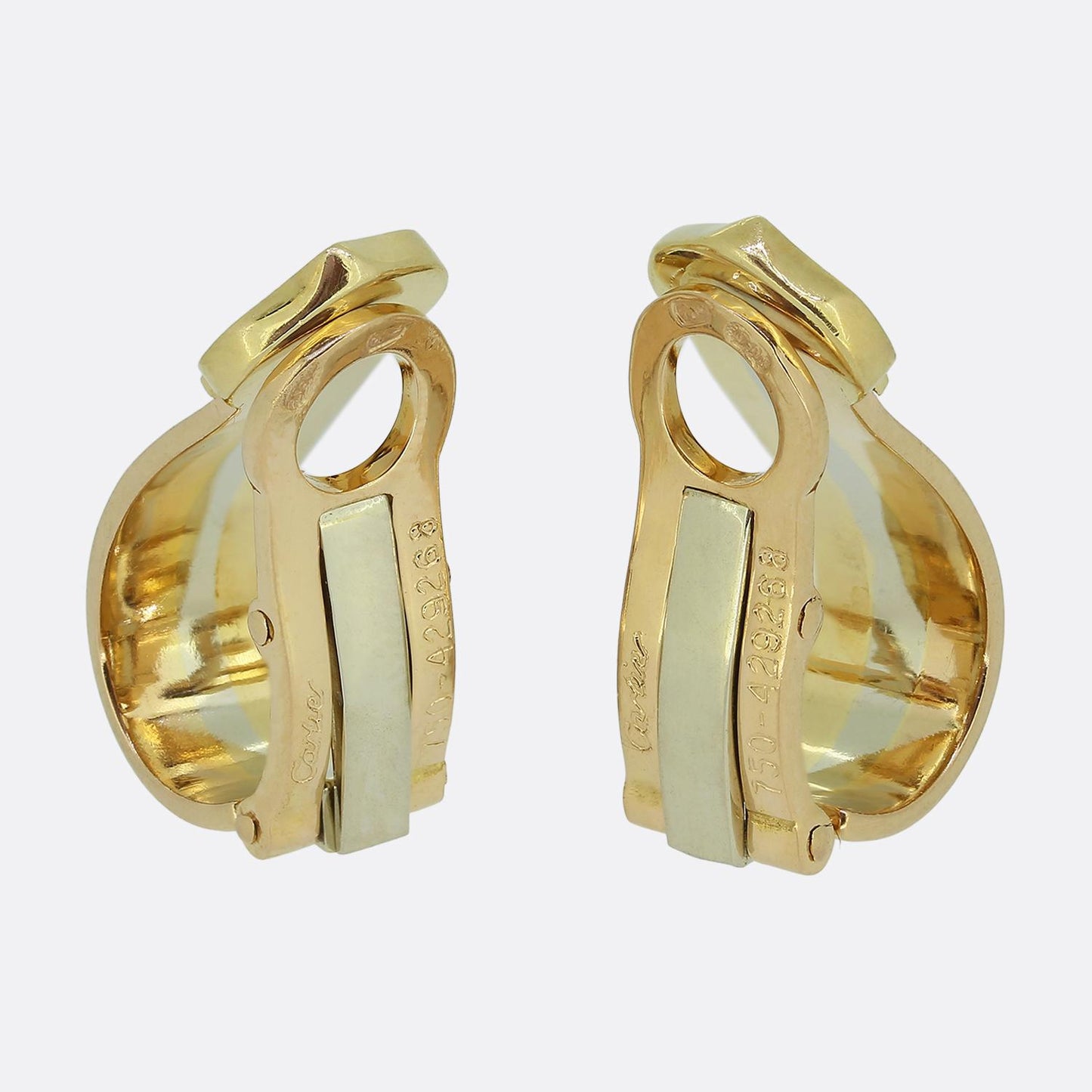 Cartier Double C Vintage Clip On Earrings
