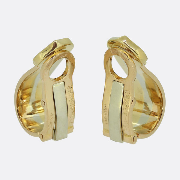 Cartier Double C Vintage Clip On Earrings