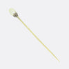 Antique Natural Pearl and Diamond Stick Pin