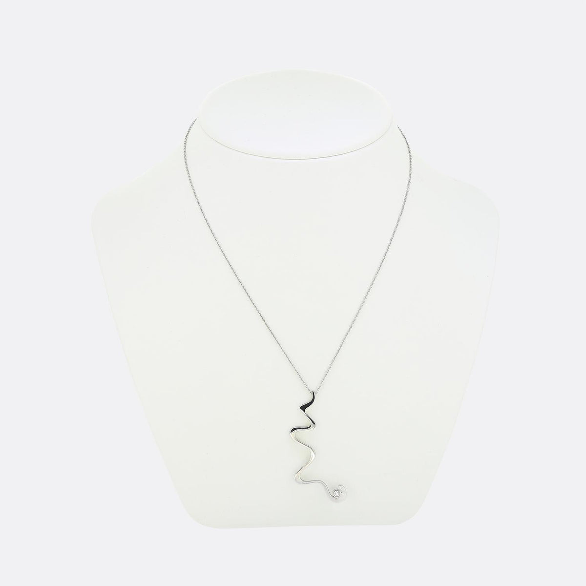 Tiffany & Co. Frank Gehry Diamond Pendant Necklace
