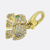 Cartier Pave Diamond Elephant Charm Pendant