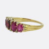 Antique Burmese Ruby Five Stone Ring