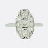 Art Deco Dutch Diamond Tablet Ring