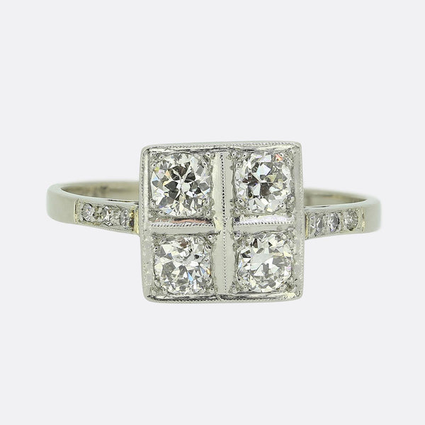 Art Deco Old Cut Diamond Ring