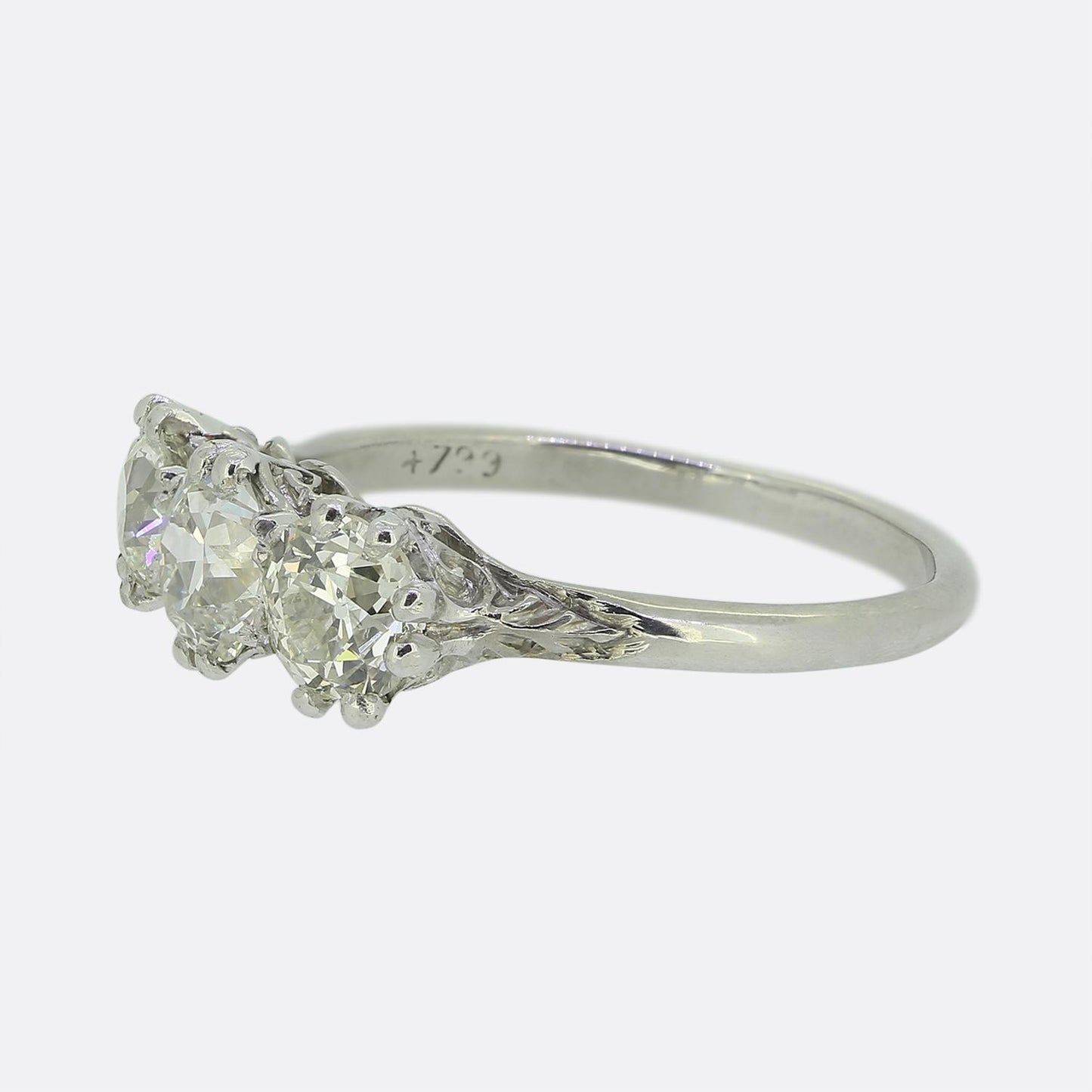Antique Three-Stone Diamond Ring