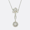 Art Deco Diamond Drop Necklace
