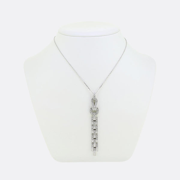 Cartier Diamond Agrafe Necklace