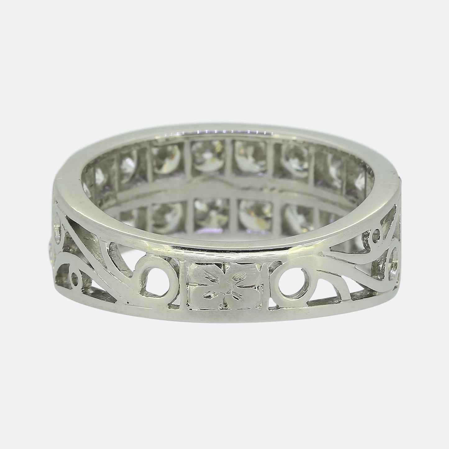 3.00 Carat Old Cut Diamond Double Row Ring