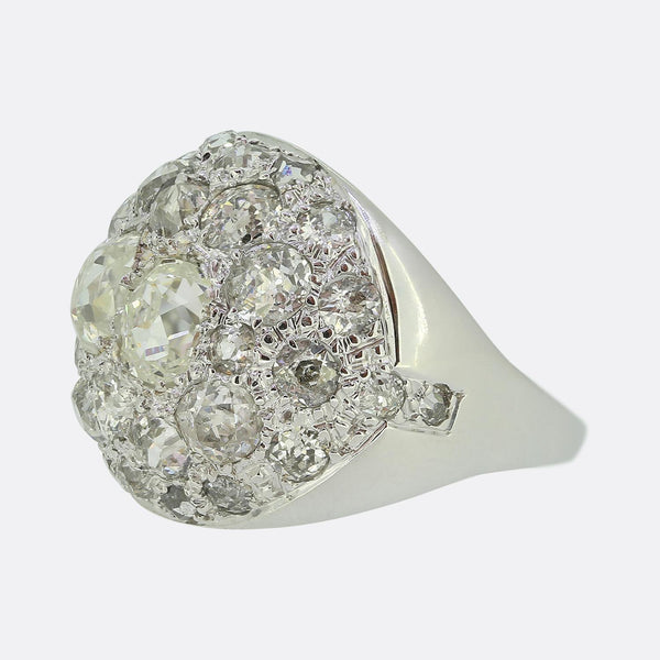 Antique Diamond Bombe Ring